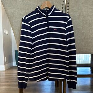 Vineyard Vines Women’s Target Navy Striped Pullover